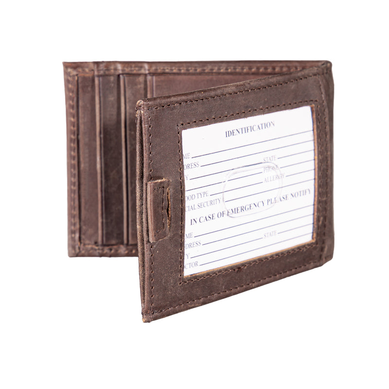 Los Angeles Dodgers Front Pocket Wallet w/ RFID Blocking Brown