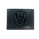Milwaukee Brewers Front Pocket Wallet w/ RFID Blocking Black