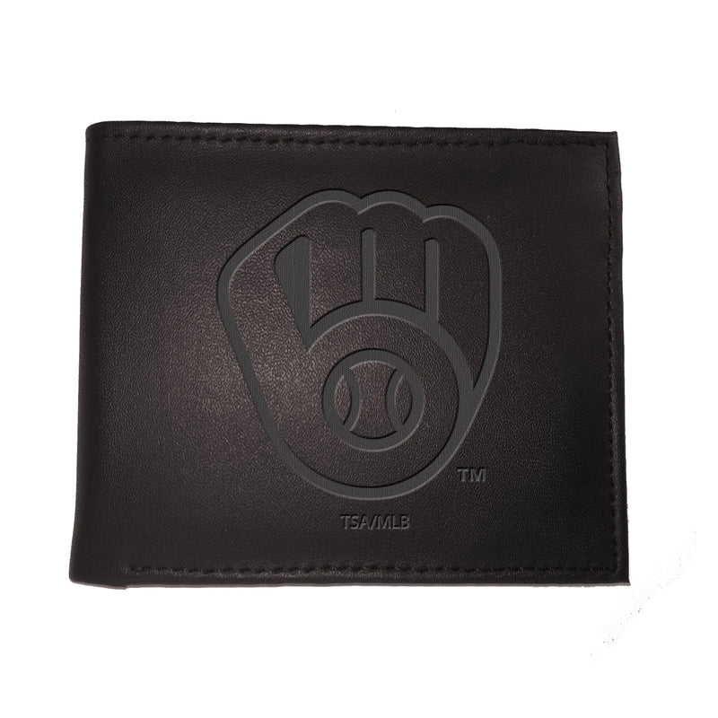 Milwaukee Brewers Bi-Fold Wallet Black