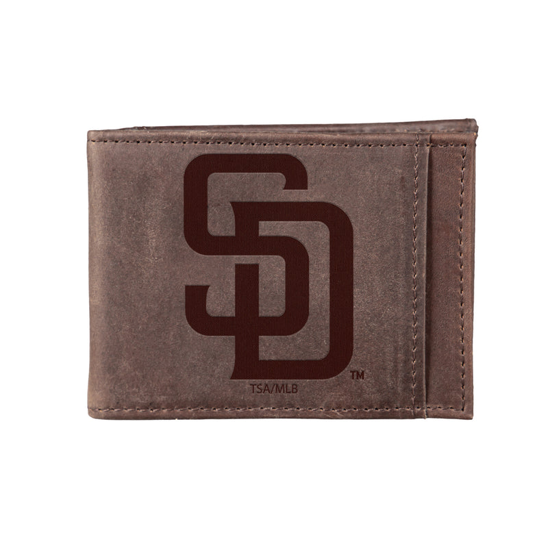 San Diego Padres Front Pocket Wallet w/ RFID Blocking Brown