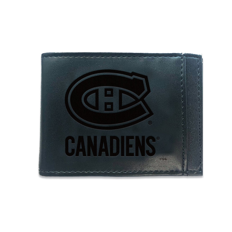 Front Pocket Wallet w/ RFID Blocking, Montreal Canadiens, Black