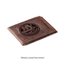 Front Pocket Wallet w/ RFID Blocking, New York Islanders, Brown