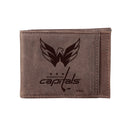 Front Pocket Wallet w/ RFID Blocking, Washington Capitals, Brown