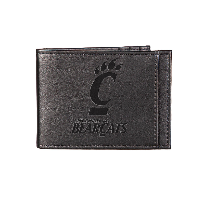 Front Pocket Wallet w/ RFID Blocking, University of Cincinnati, Black