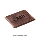 Front Pocket Wallet w/ RFID Blocking, Arizona State University, Brown