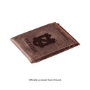 Front Pocket Wallet w/ RFID Blocking, University of North Carolina, Brown
