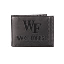 Front Pocket Wallet w/ RFID Blocking, Wake Forest University, Black
