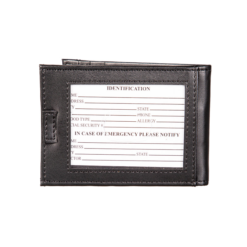 Front Pocket Wallet w/ RFID Blocking, Indiana University, Black