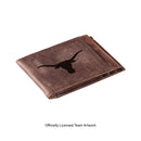 Front Pocket Wallet w/ RFID Blocking, University of Texas, Brown