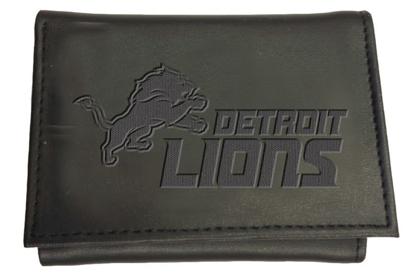 Detroit Lions, Tri-Fold Wallet, Black