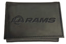 Los Angeles Rams, Tri-Fold Wallet, Black