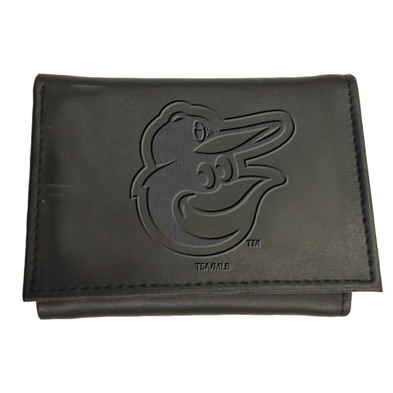 Baltimore Orioles Tri-Fold Wallet Black