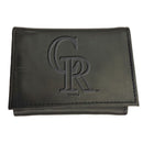 Colorado Rockies Tri-Fold Wallet Black
