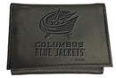 Columbus Blue Jackets, Tri-Fold Wallet, Black