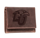 Liberty University, Tri-Fold Wallet, Brown, CH, 100% Genuine Leather