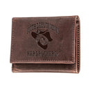 South Dakota School of Mines & Technology, Tri-Fold Wallet, Brown, CH, 100% Genuine Leather