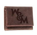 William & Mary, Tri-Fold Wallet, Brown, CH, 100% Genuine Leather