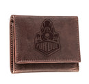 Purdue University, Tri-Fold Wallet, Brown, CH, 100% Genuine Leather
