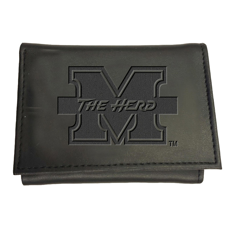 Marshall University, Tri-Fold Wallet, Black