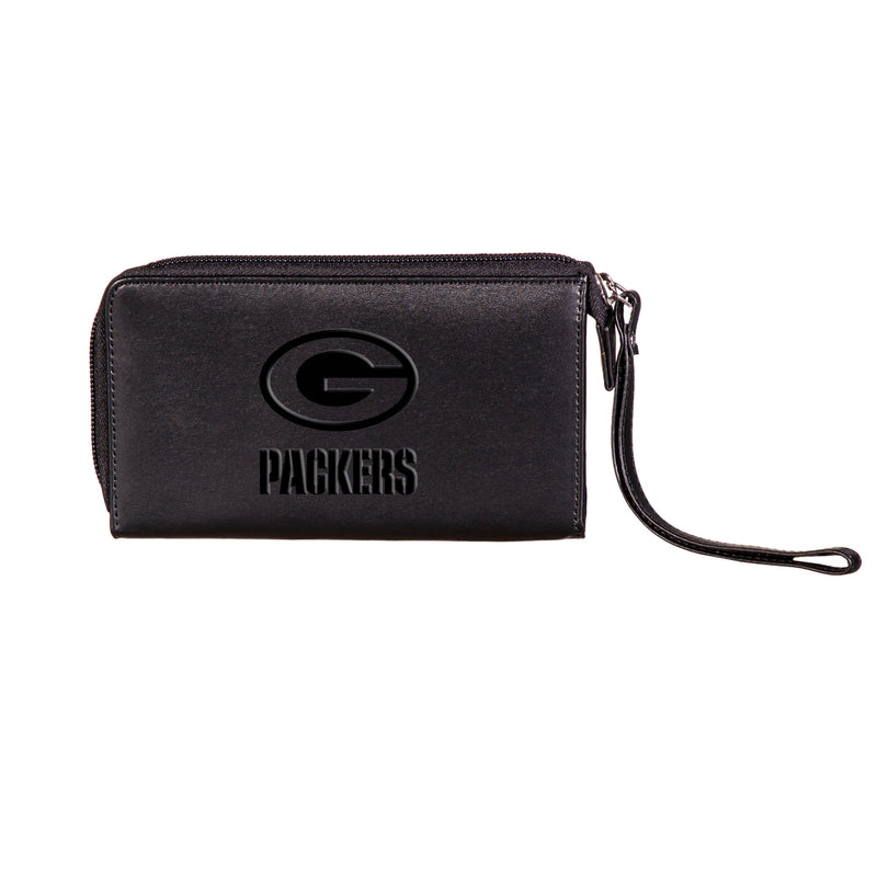 Wristlet Wallet, Black, Green Bay Packers