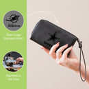 Wristlet Wallet, Black, Miami Dolphins