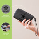 Wristlet Wallet, Black, New Orleans Saints