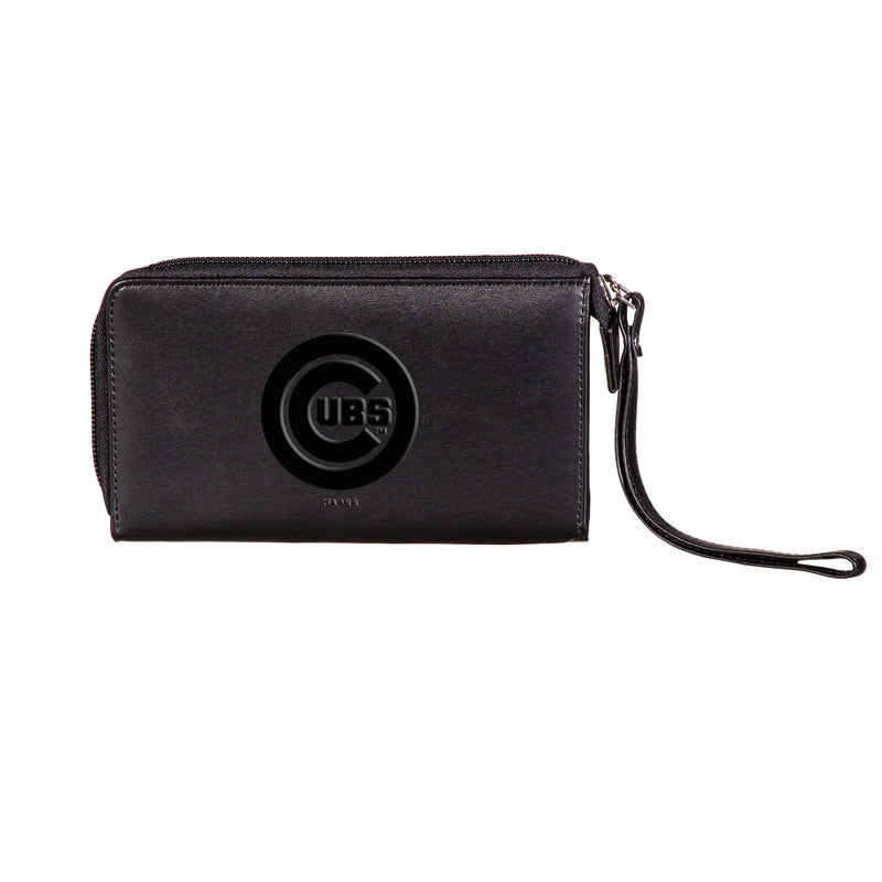 Chicago Cubs Wristlet Wallet Black