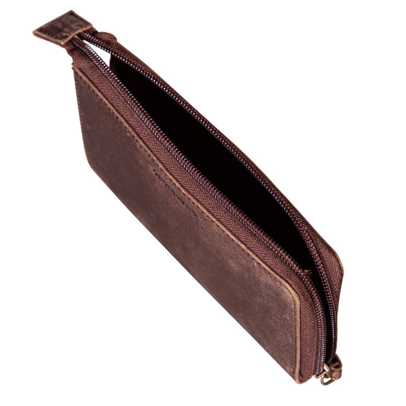 Chicago Cubs Wristlet Wallet Brown