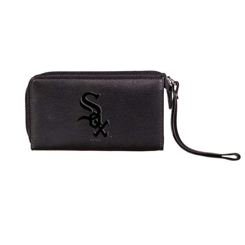 Chicago White Sox Wristlet Wallet Black