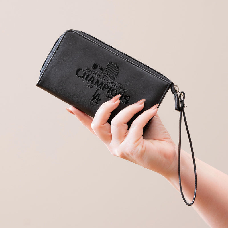 Los Angeles Dodgers Wristlet Wallet, Black, SC24 Champions