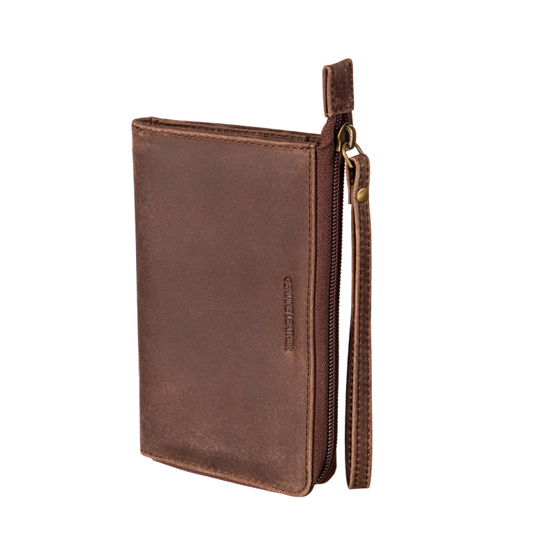 New York Yankees Wristlet Wallet Brown