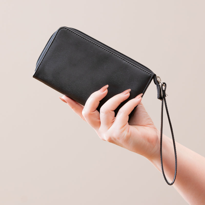 St Louis Cardinals Wristlet Wallet Black