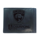Florida Panthers Front Pocket Wallet with RFID Blocking, Black, Stanley Cup 2024 Champions