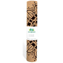 Antimicrobial Cork Yoga Mat w/ PER backing, Namaste, Black, 4mm, 24" x 68",7ym004