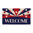 Patriotic Welcome Coir Mat
