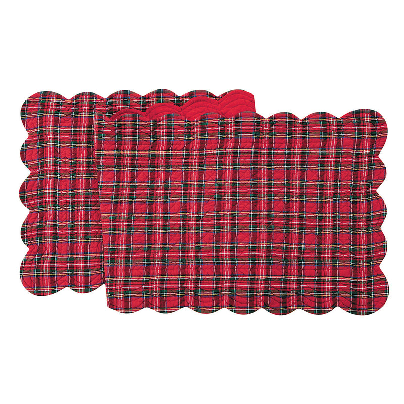 Red Plaid Table Runner