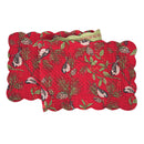 Chickadee Red Table Runner