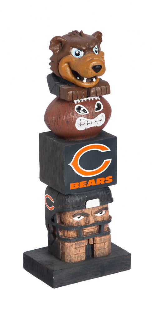 Evergreen Statuary,Team Garden Statue, Chicago Bears,5.5x4x16 Inches