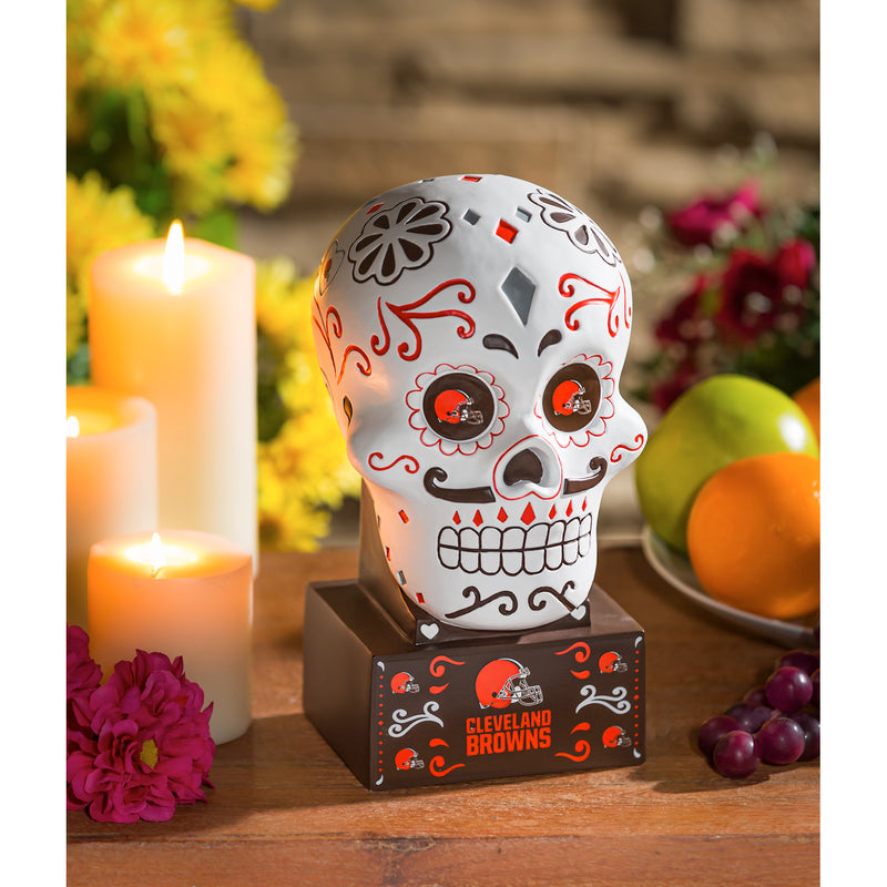 Cleveland Browns, Sugar Skull Statue,843807sk