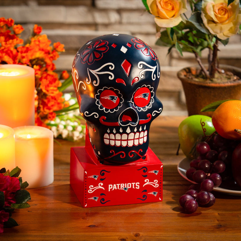 New England Patriots, Sugar Skull Statue,843818skb