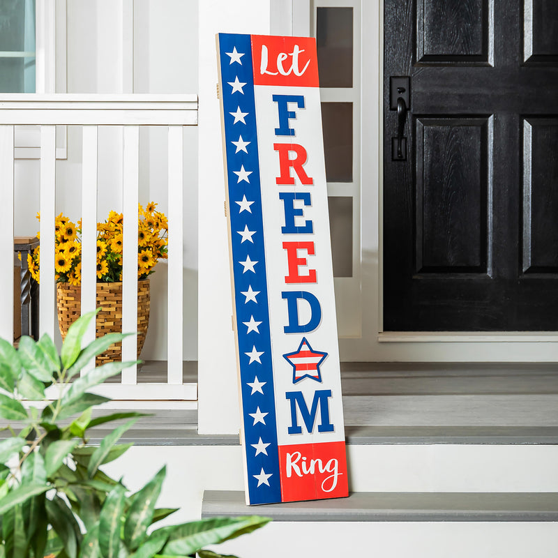 Let Freedom Ring Large Single Sided Leaner, 46"