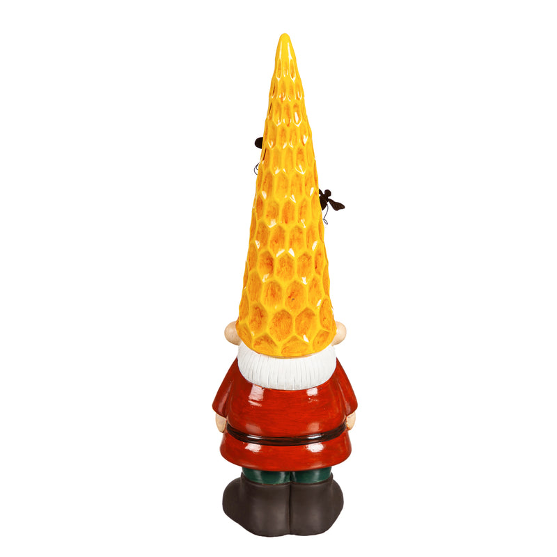 13"H Terracotta Honeycomb Gnome,84g3237