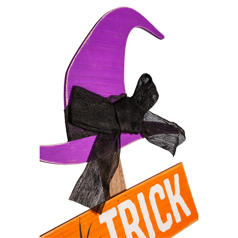 47"H Halloween Witch's Broom  Shaped Porch Leaner,84g3491