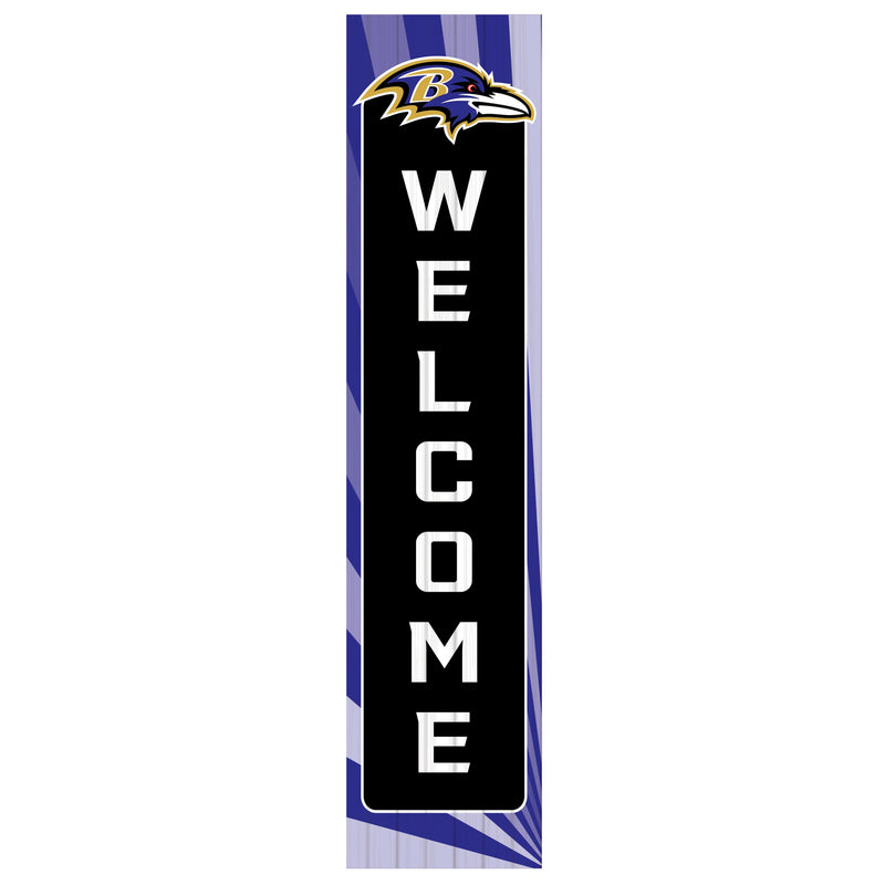 Baltimore Ravens Summer Seasonal Single Sided Large Leaner, 46"