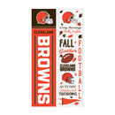Cleveland Browns Fall Seasonal Double Sided Large Leaner, 46"