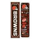 Cleveland Browns Winter Seasonal Double Sided Large Leaner, 46"
