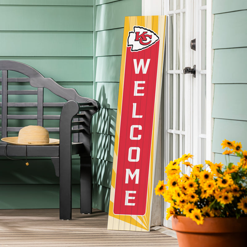 Kansas City Chiefs Summer Seasonal Single Sided Large Leaner, 46"