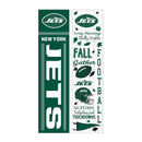 New York Jets Fall Seasonal Double Sided Large Leaner, 46"