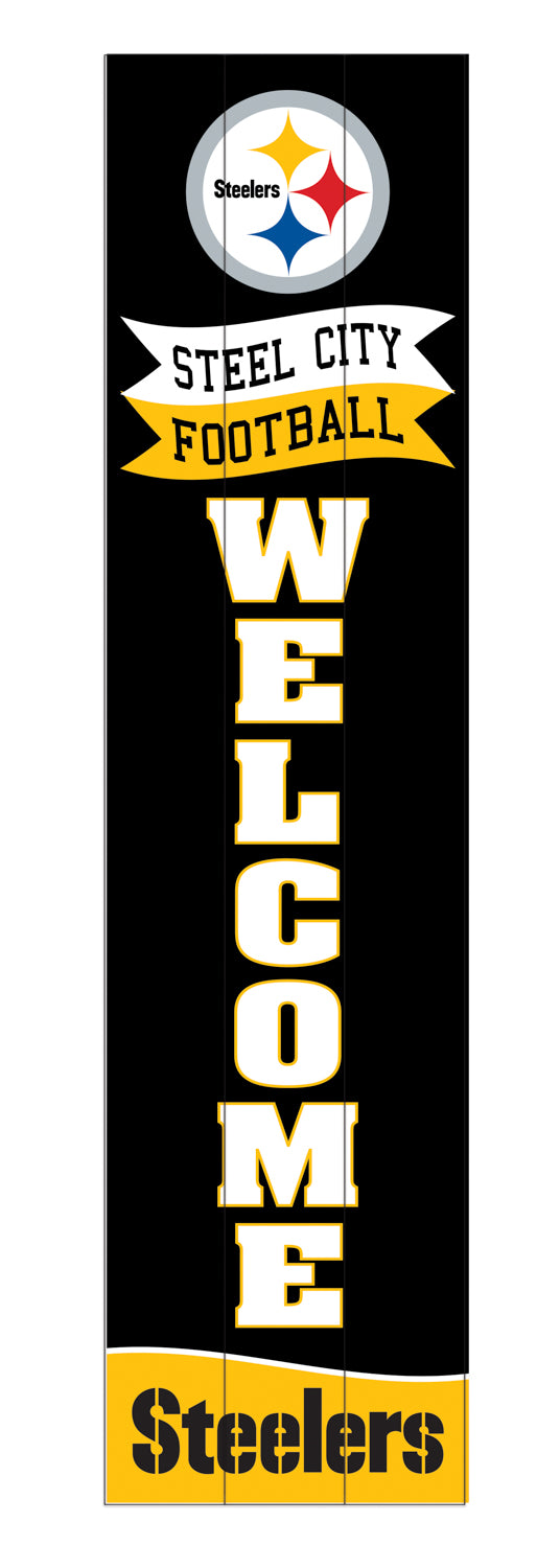 Pittsburgh Steelers Large Single Sided Leaner, 46"