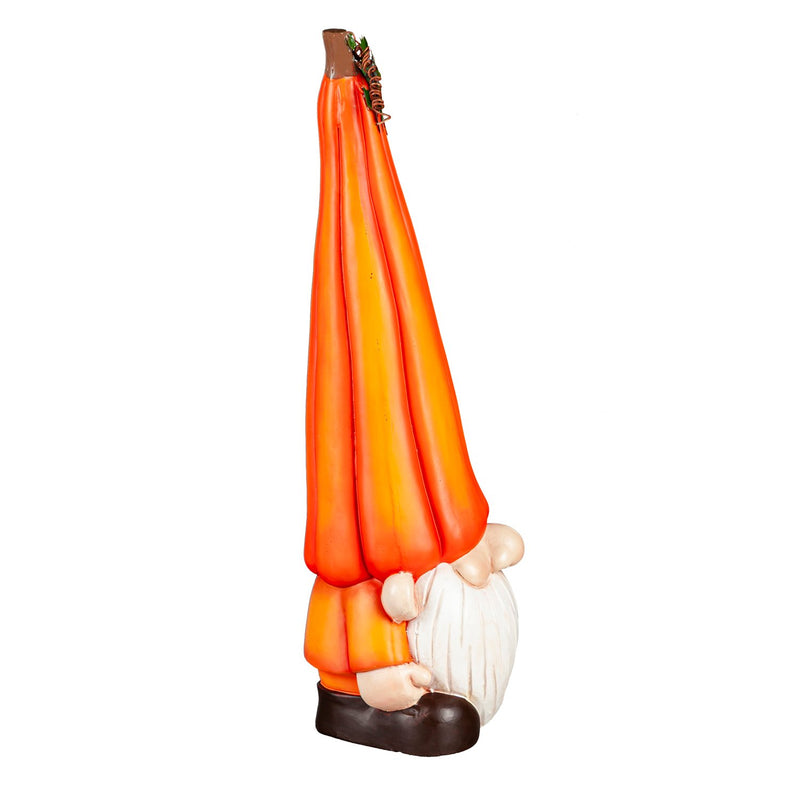 24"H Pumpkin Gnome Garden Statuary,84g4181